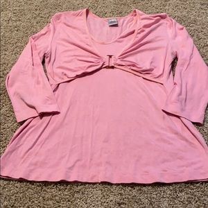 Japanese weekend maternity/nursing 3/4 sleeve top
